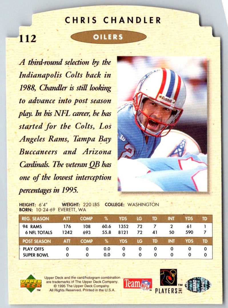 1995 SP Championship Die Cuts Chris Chandler