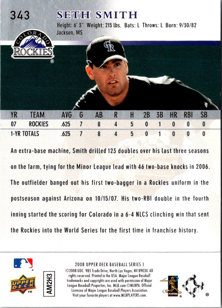 2008 Upper Deck Seth Smith