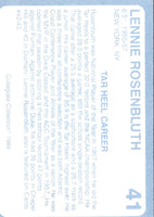 1989 Collegiate Collection North Carolina's Finest Lennie Rosenbluth #41