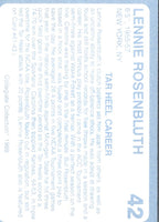 1989 Collegiate Collection North Carolina's Finest Lennie Rosenbluth #42