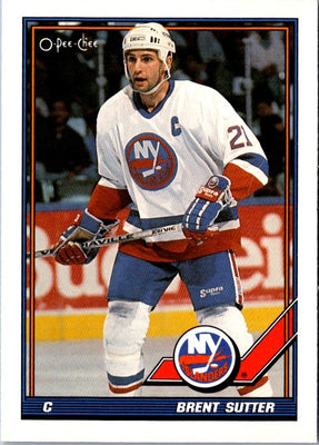 1991 O-Pee-Chee Brent Sutter #165
