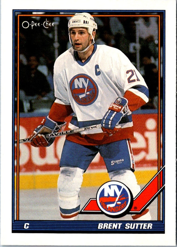 1991 O-Pee-Chee Brent Sutter #165