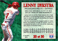 1994 Post Cereal Lenny Dykstra #20