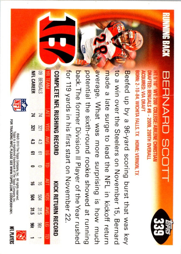 2010 Topps Bernard Scott