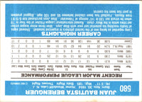 1982 Donruss Juan Berenguer #580