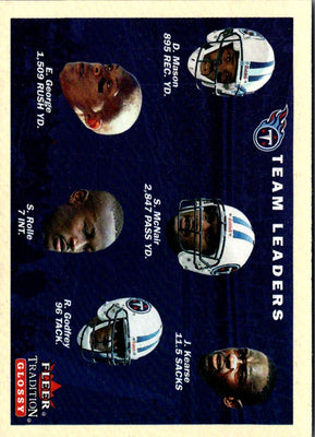2001 Fleer Tradition Tennessee Titans Team Leaders #380