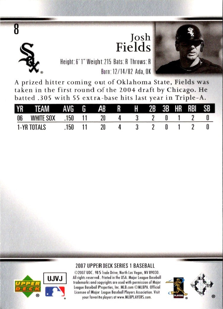 2007 Upper Deck Josh Fields