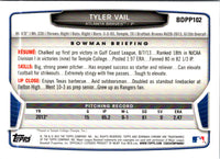 2013 Bowman Chrome Tyler Vail #103