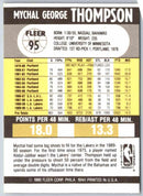 1990 Fleer Mychal Thompson