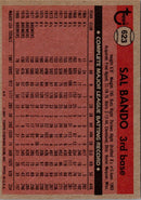 1981 Topps Sal Bando