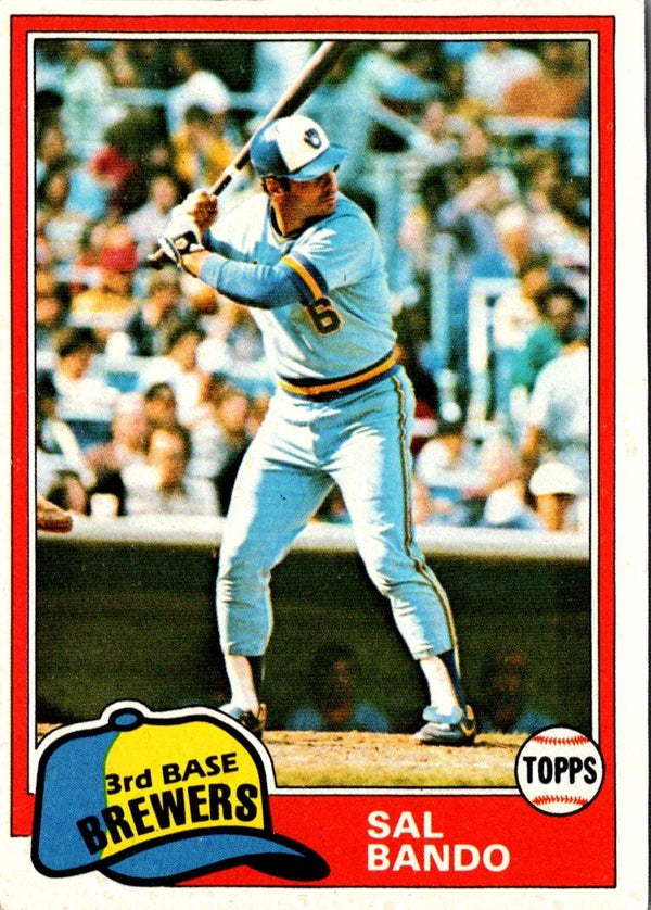 1981 Topps Sal Bando #623