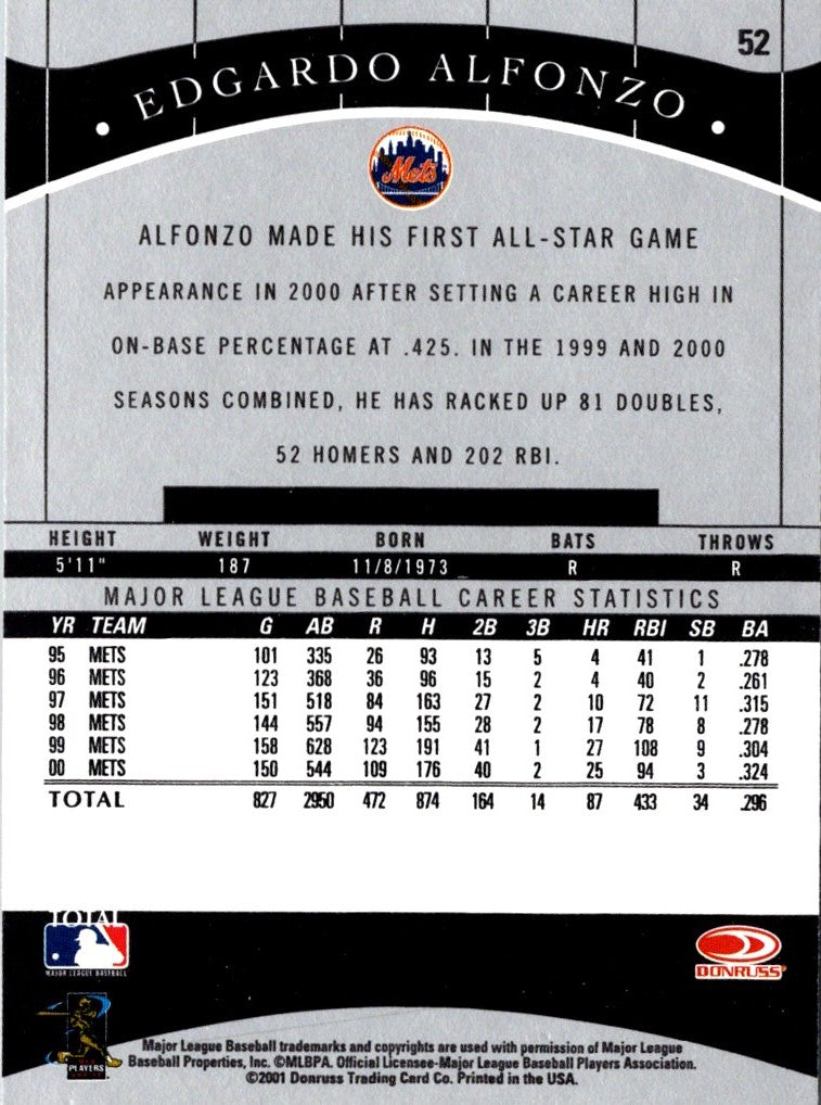 2001 Donruss Classics Edgardo Alfonzo