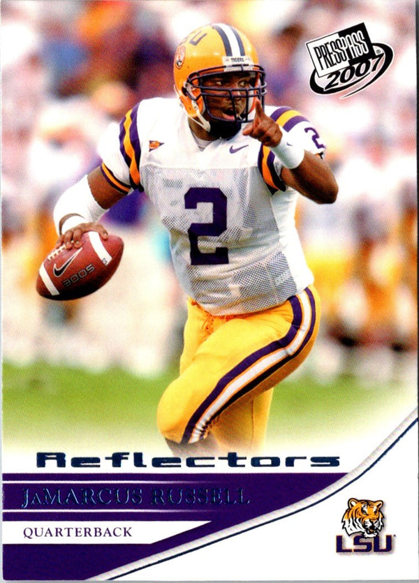 2007 Press Pass Reflectors Blue JaMarcus Russell #3