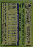 1982 Topps Bob Shirley #749