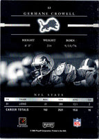 2002 Playoff Prestige Germane Crowell #53