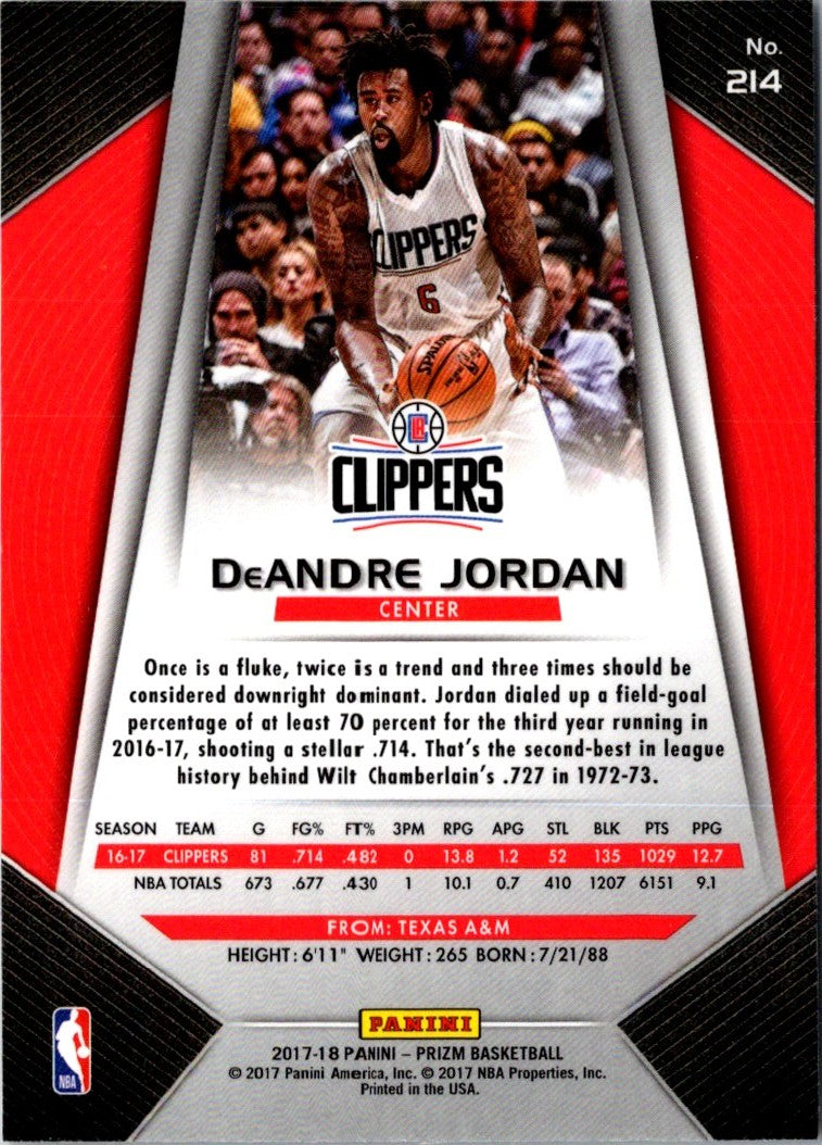 2017 Panini Prizm DeAndre Jordan