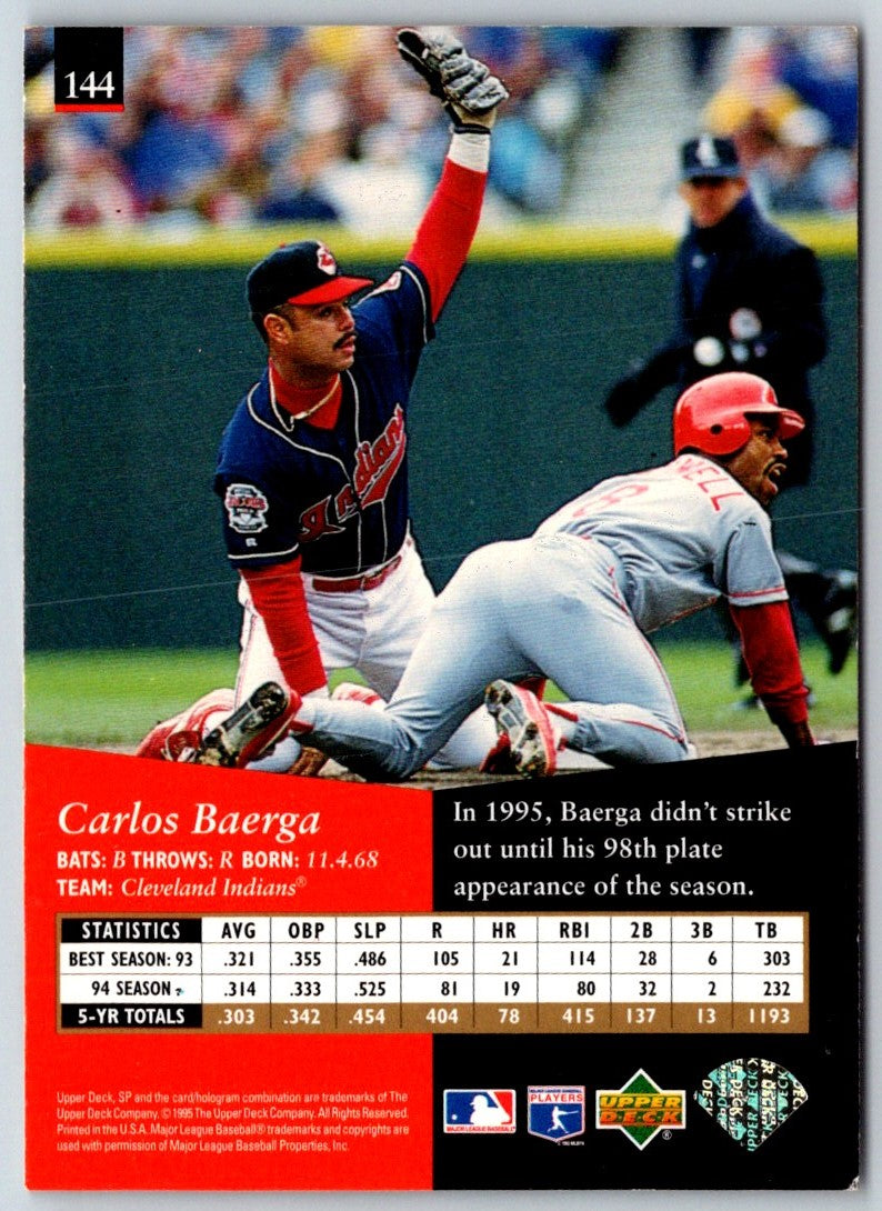 1995 SP Superbafoil Carlos Baerga