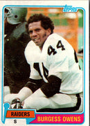 1981 Topps Burgess Owens