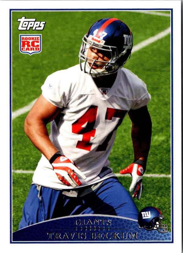 2009 Topps Travis Beckum #387 Rookie