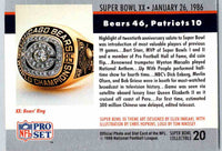 1990 Pro Set Super Bowl Collectibles Super Bowl #20