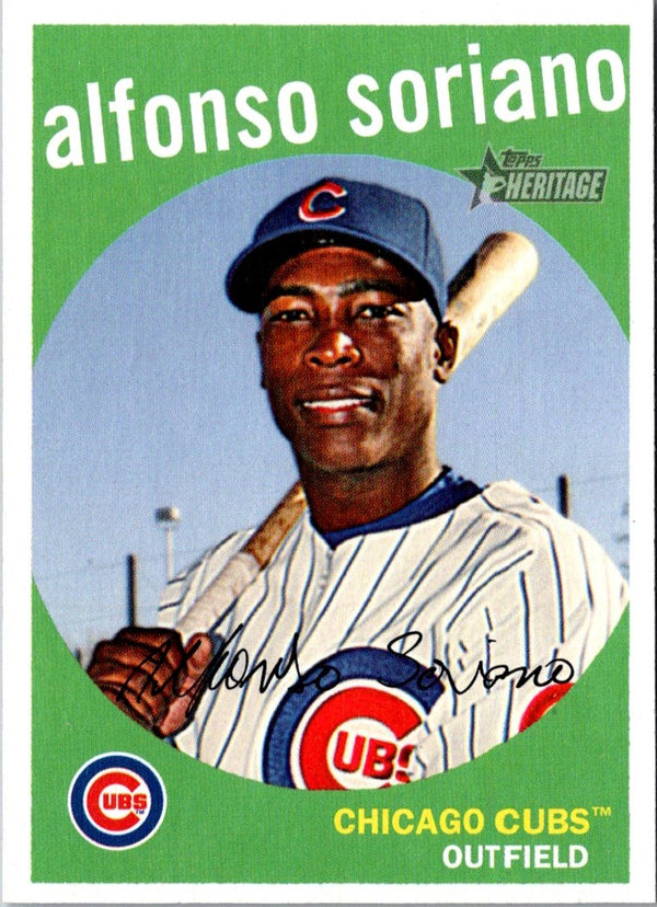 2008 Topps Heritage Alfonso Soriano #105