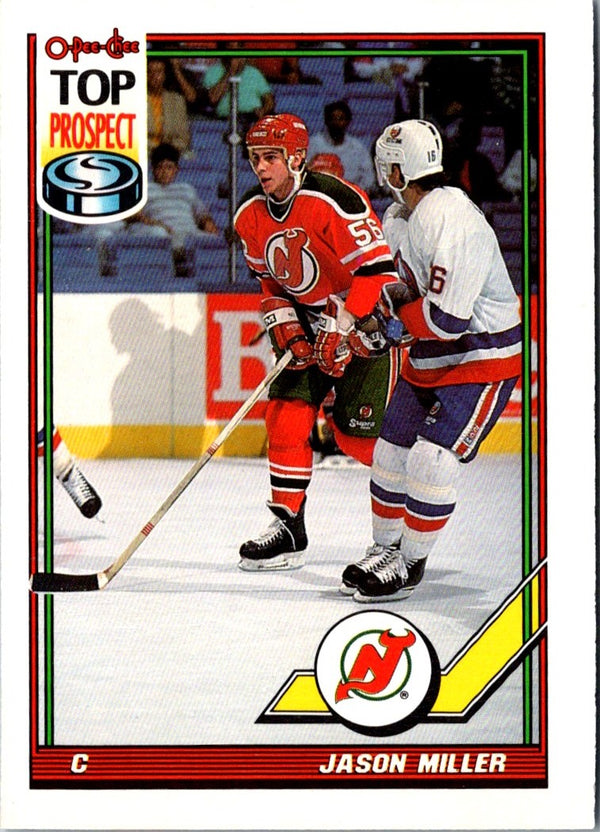 1991 O-Pee-Chee Jason Miller #163