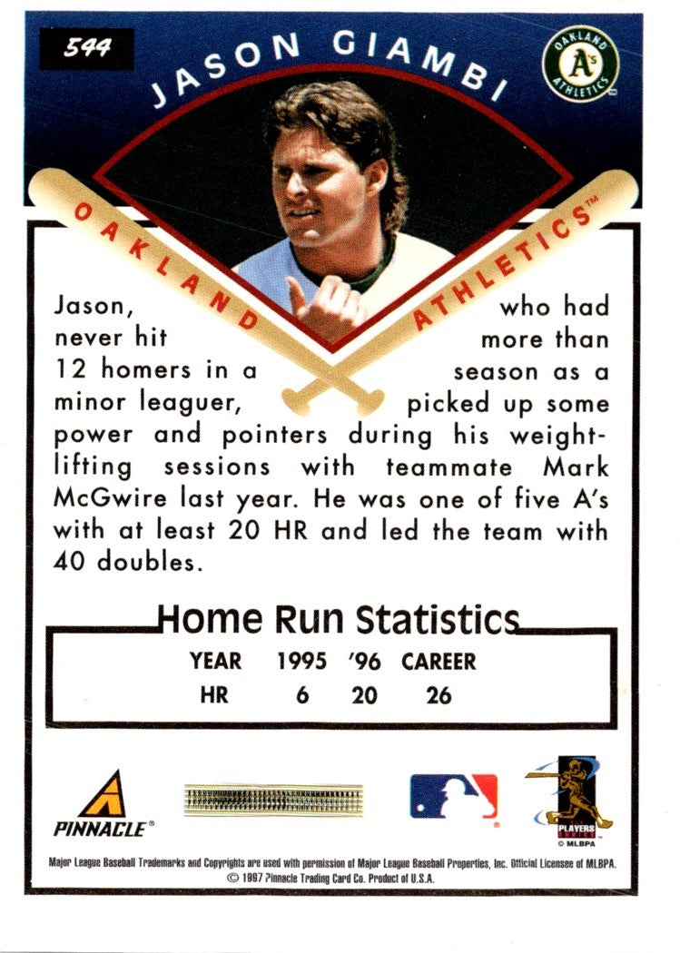 1997 Score Series 2 Hobby Reserve Jason Giambi