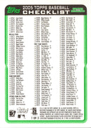 2005 Topps Updates & Highlights Checklists Green Checklist Checklist 1 of 3