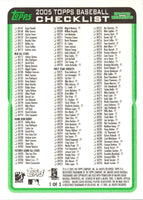 2005 Topps Updates & Highlights Checklists Green Checklist Checklist 1 of 3 #1