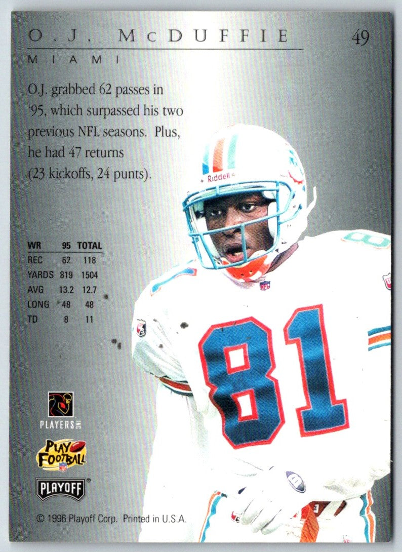 1996 Playoff Trophy Contenders O.J. McDuffie