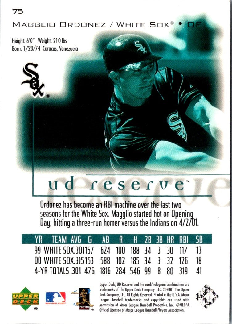 2001 UD Reserve Magglio Ordonez