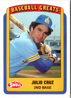 1990 Swell Baseball Greats Julio Cruz #88