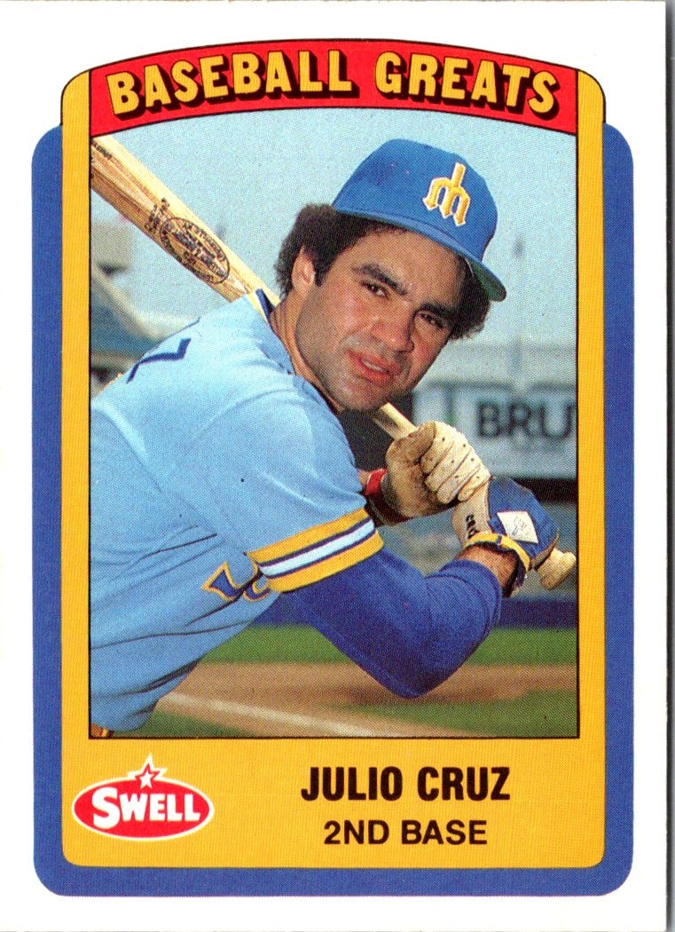 1990 Swell Baseball Greats Julio Cruz