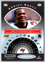 1997 Pinnacle Certified NFL Errict Rhett #107