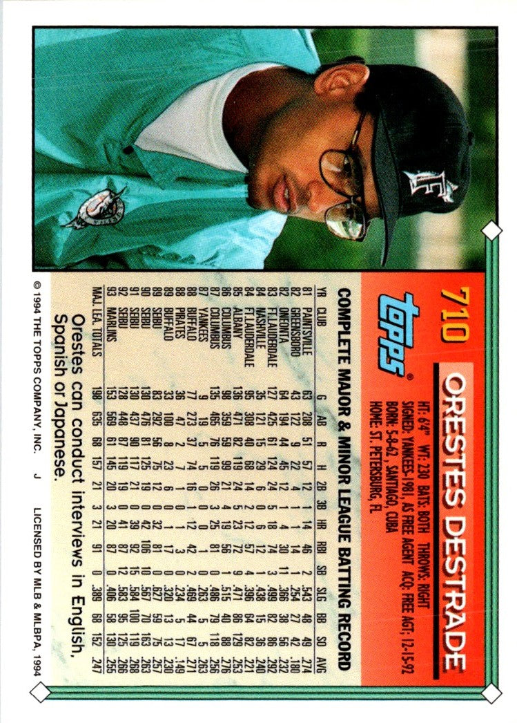 1994 Topps Orestes Destrade