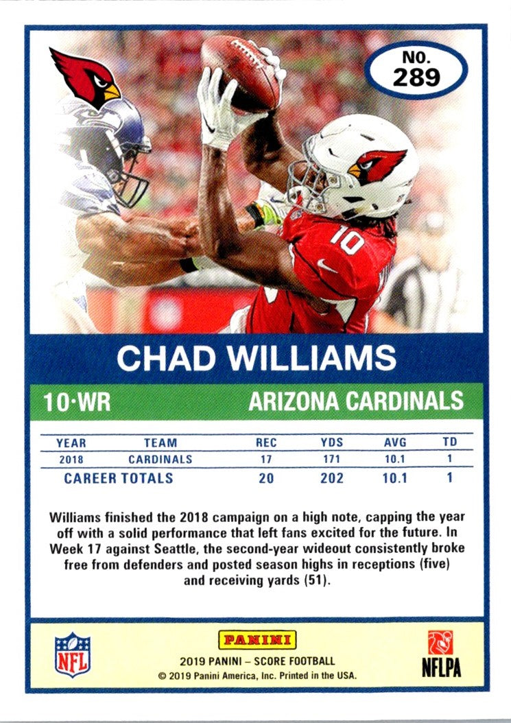 2019 Score Chad Williams