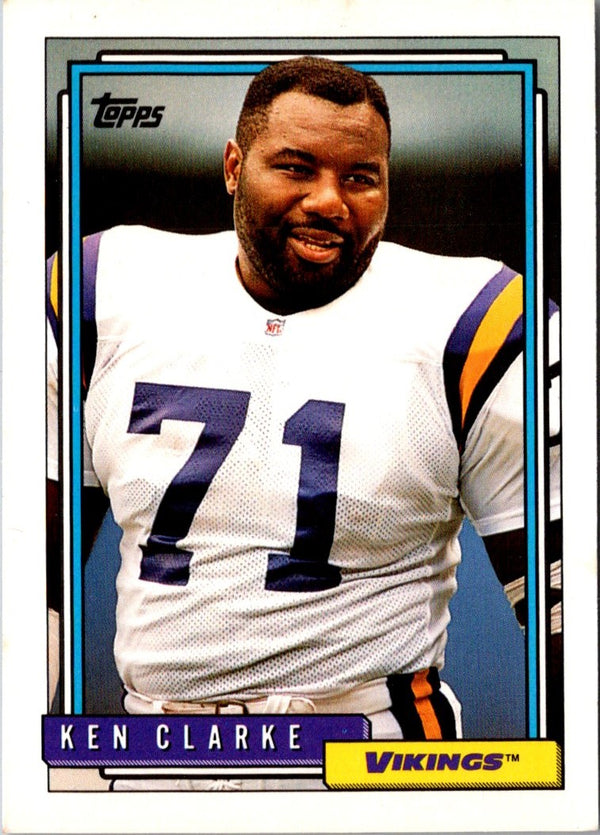 1992 Topps Ken Clarke #646