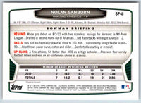 2013 Bowman Nolan Sanburn #BP48