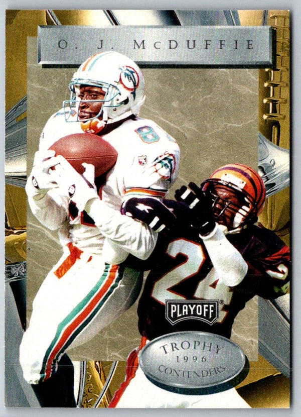 1996 Playoff Trophy Contenders O.J. McDuffie #49