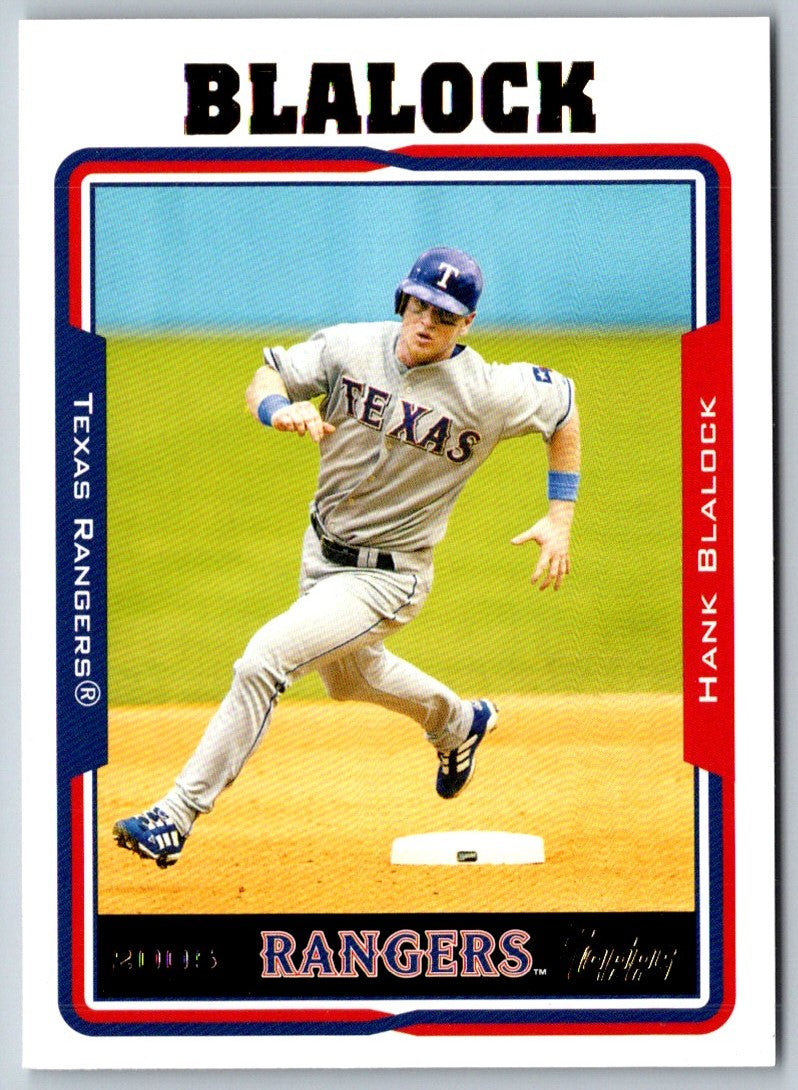 2005 Topps Hank Blalock