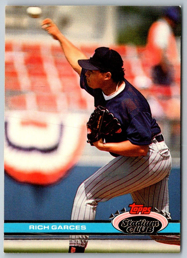 1991 Stadium Club Rich Garces #370 Rookie