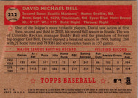 2001 Topps Heritage David Bell #222