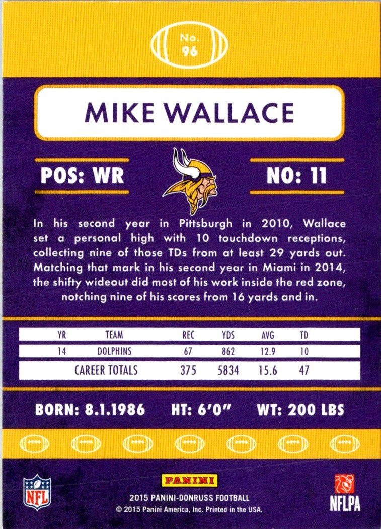 2015 Donruss Mike Wallace