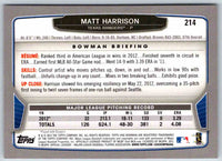 2013 Bowman Matt Harrison #214