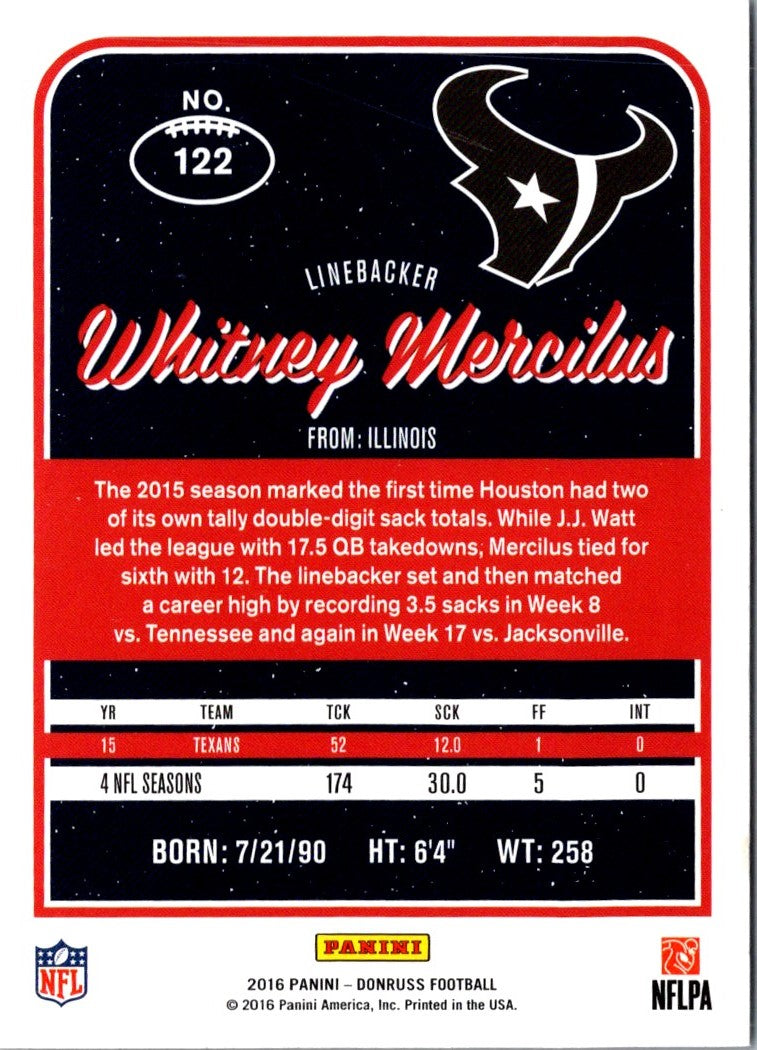 2016 Donruss Whitney Mercilus