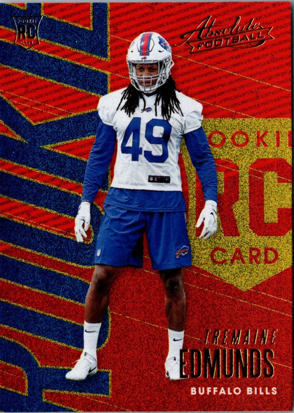 2018 Panini Absolute Tremaine Edmunds #141 Rookie