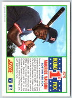 1990 Score Maurice Vaughn #675 Rookie