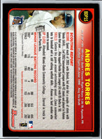 2003 Bowman Draft Picks & Prospects Andres Torres #BDP15
