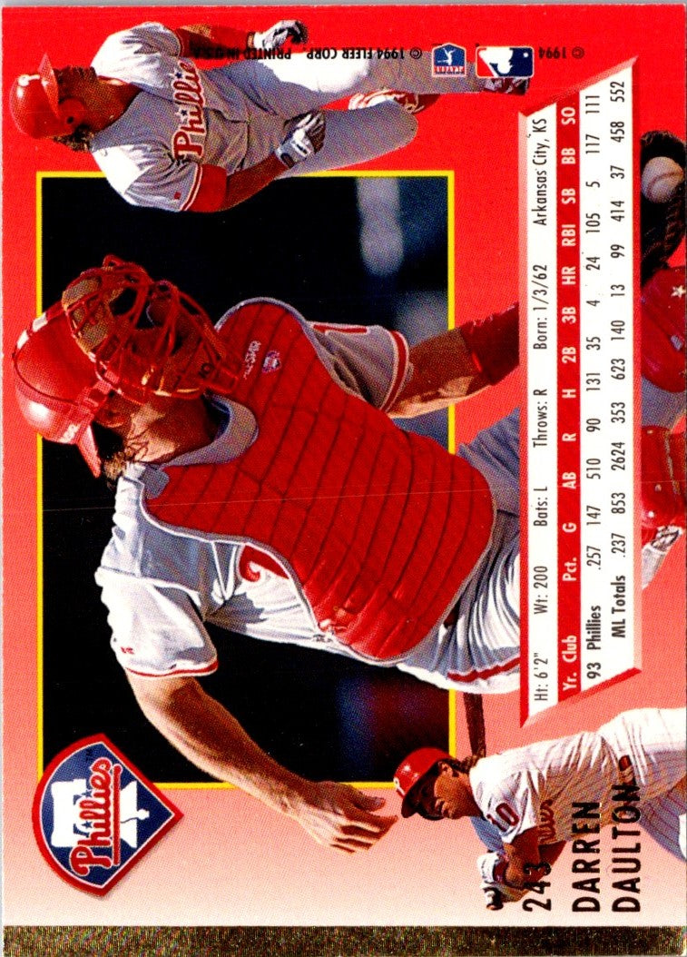 1993 Fleer Fruit of the Loom Darren Daulton