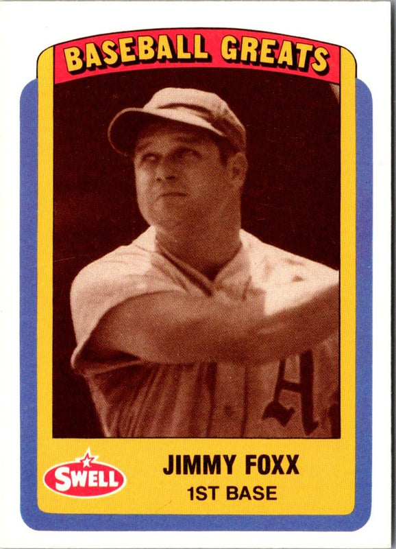 1990 Swell Baseball Greats Jimmy Foxx #101